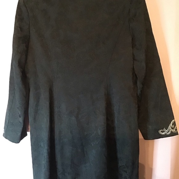 Christine Alexander black jacket embellished large, L, warm, real - Picture 4 of 6